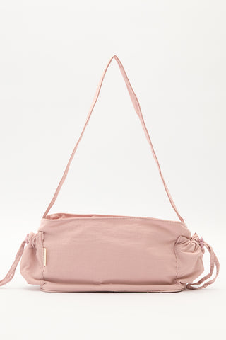 Drawstring Bag With Pockets Pink