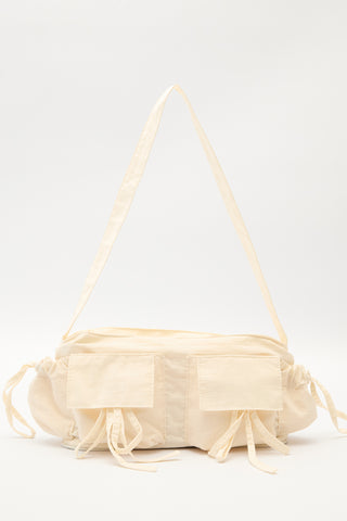 Drawstring Bag With Pockets Vanilla