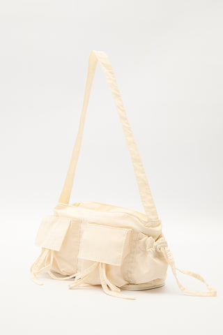 Drawstring Bag With Pockets Vanilla