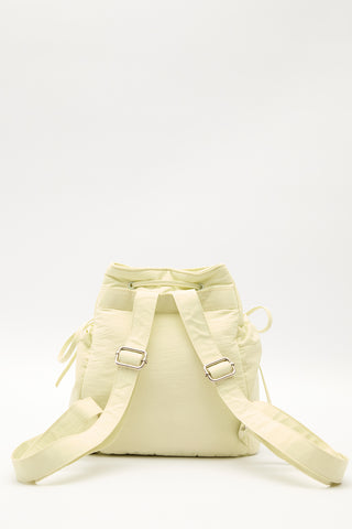 Ruched Backpack Yellow