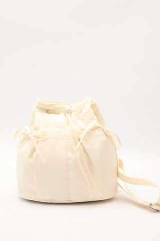 Ruched Backpack Vanilla