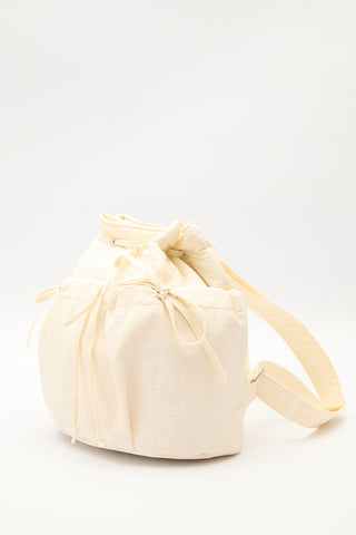Ruched Backpack Vanilla