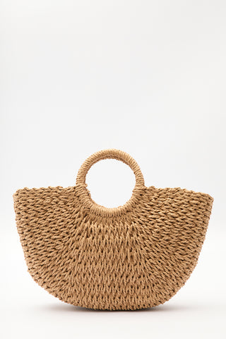 Medium Woven Handbag Natural