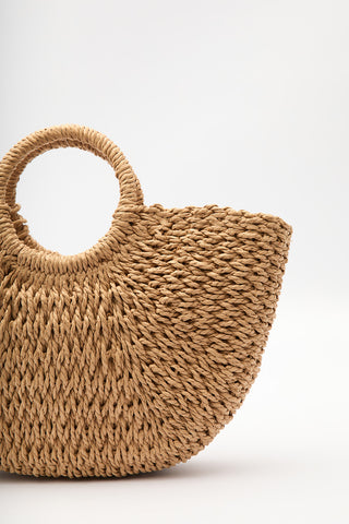 Medium Woven Handbag Natural