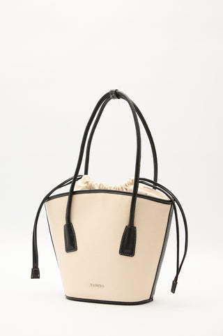 Canvas Bucket Bag Beige