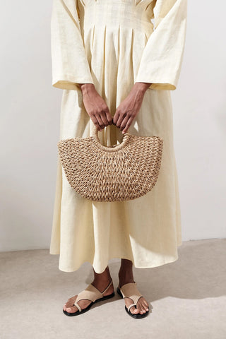 Medium Woven Handbag Natural