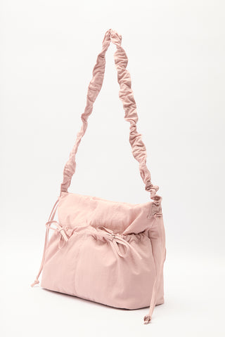 Ruched Tote Bag Pink