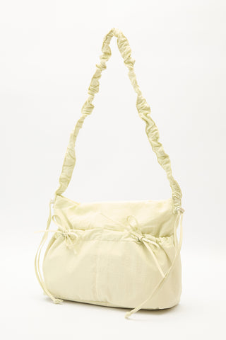 Ruched Tote Bag Yellow