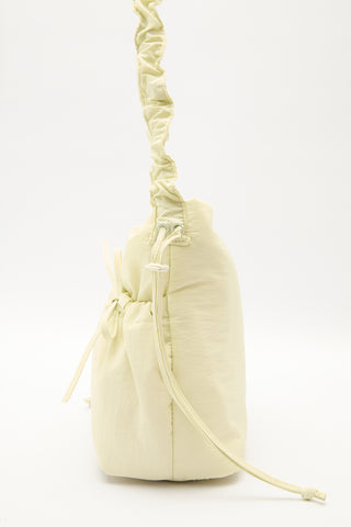 Ruched Tote Bag Yellow