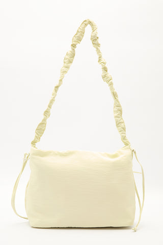 Ruched Tote Bag Yellow