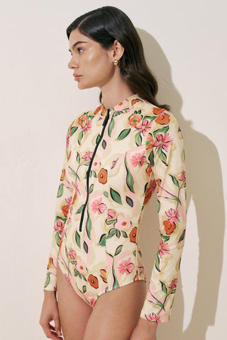Zip Surf Suit Pure Floral