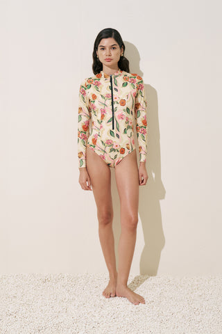 Zip Surf Suit Pure Floral