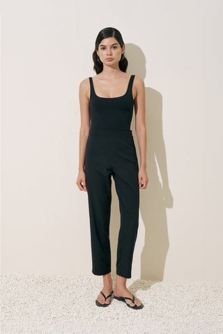 Straight Cut Swim Pants Black