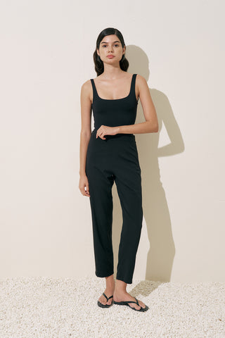 Straight Cut Swim Pants Black
