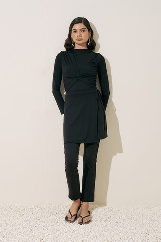 Knotted Surf Suit Black