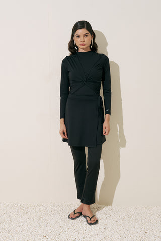 Knotted Surf Suit Black