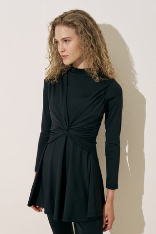 Knotted Swimsuit Black