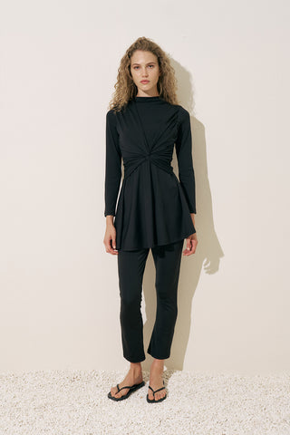 Knotted Swimsuit Black