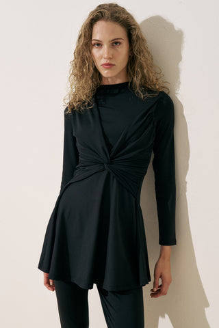 Knotted Swimsuit Black