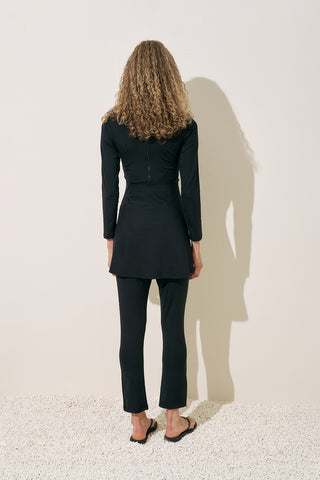 Knotted Swimsuit Black