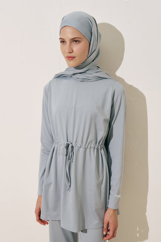 Adjustable Waist Swimsuit Blue