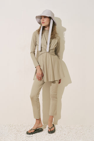 Knotted Swimsuit Green