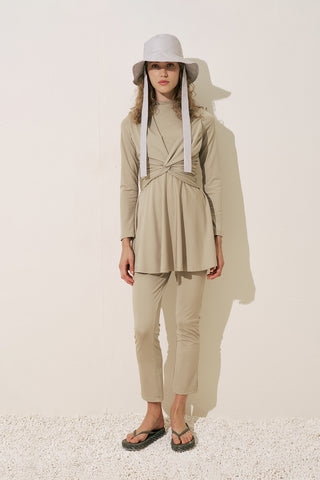 Knotted Swimsuit Green