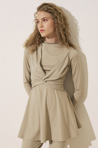 Knotted Swimsuit Green