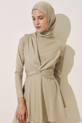 Knotted Swimsuit Green