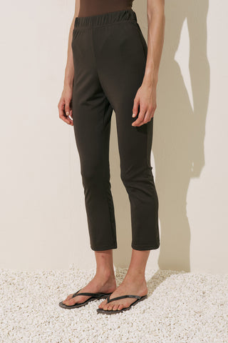 Flared Swim Pants Brown