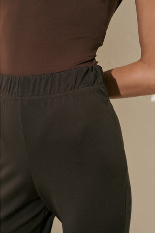 Flared Swim Pants Brown