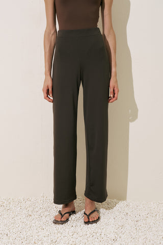 Wide Leg Swim Pants Brown