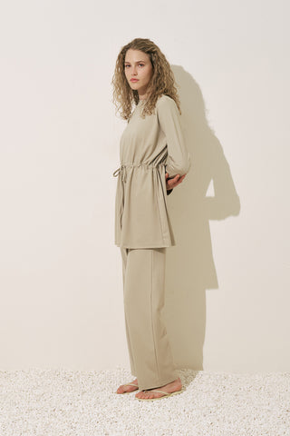 Wide Leg Swim Pants Green