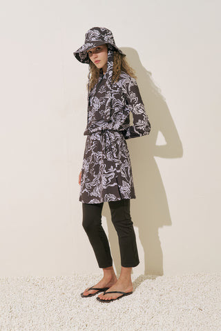 Printed Wrap Swimsuit Alea