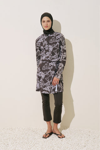 Printed Wrap Swimsuit Alea