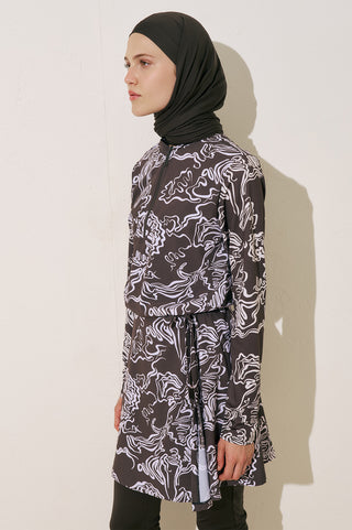 Printed Wrap Swimsuit Alea