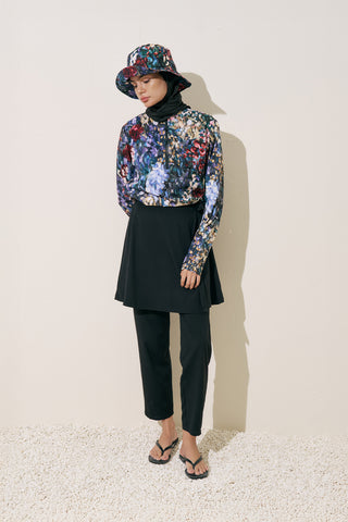 Printed Wrap Swimsuit Color Palette