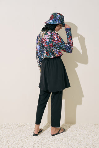 Printed Wrap Swimsuit Color Palette