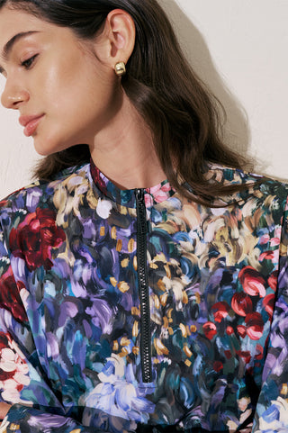 Printed Wrap Swimsuit Color Palette