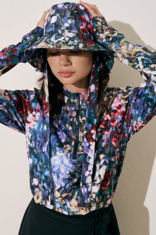 Printed Wrap Swimsuit Color Palette