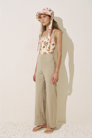 GENİŞ UZUN PAÇA MAYO PANTOLON YEŞİL