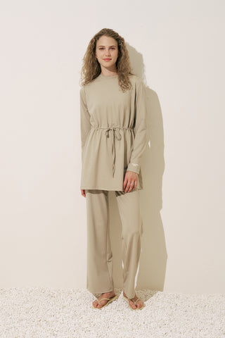 Adjustable Waist Swimsuit Green