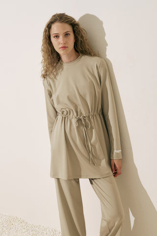 Adjustable Waist Swimsuit Green