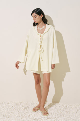 Terry Fabric Kimono Vanilla
