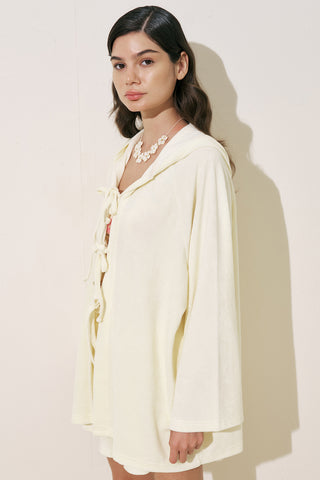 Terry Fabric Kimono Vanilla