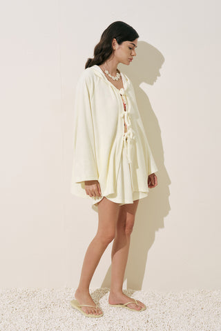 Terry Fabric Kimono Vanilla
