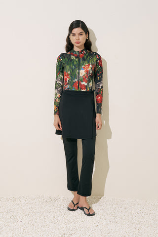 Zip Surf Suit Dark Garden