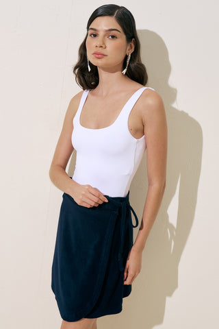 Terry Pareo Skirt Navy Blue