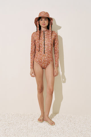Zip Surf Suit Terra Floral