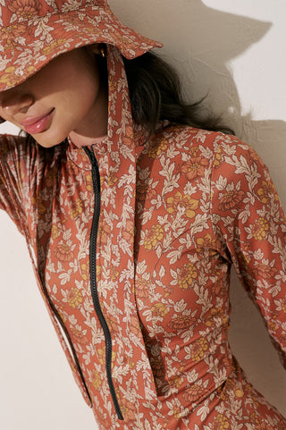 Zip Surf Suit Terra Floral